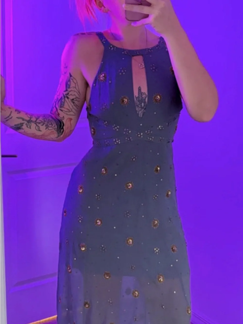 Free people size 4 boho fairycore dress celestial collection